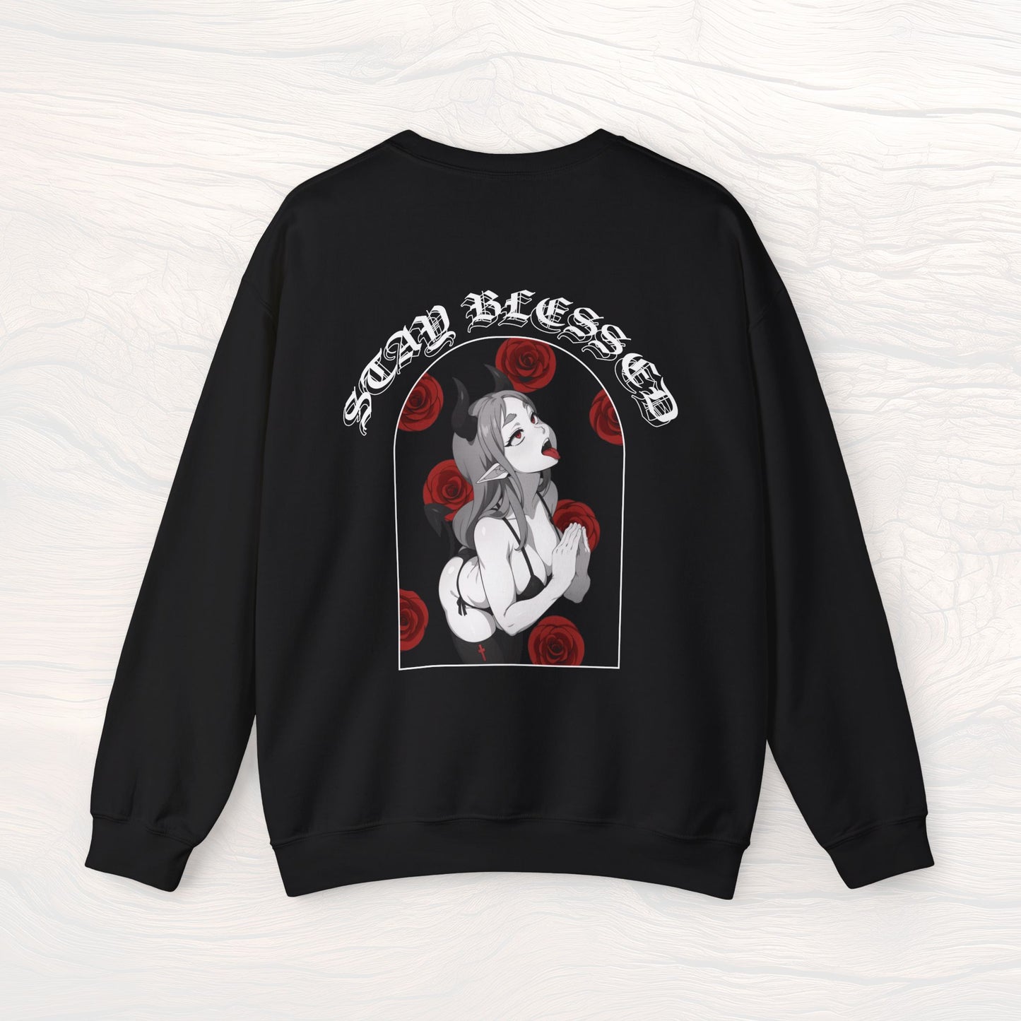 SUCCUBAE - SB ROSES - CREWNECK SWEATSHIRT