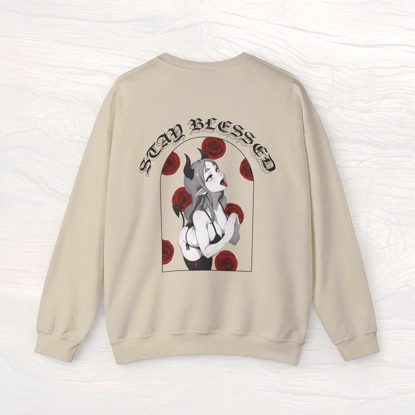 SUCCUBAE - SB ROSES - CREWNECK SWEATSHIRT