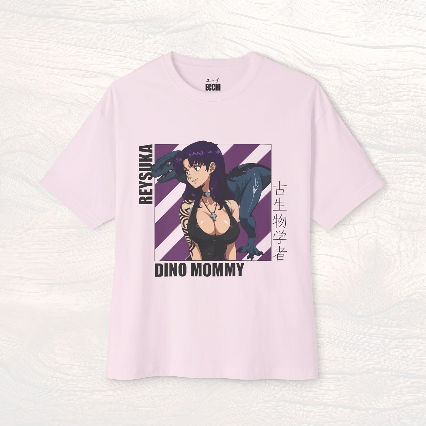 ECCHI x REYSUKA - "DINO MOMMY" - BOXY TEE SHIRT